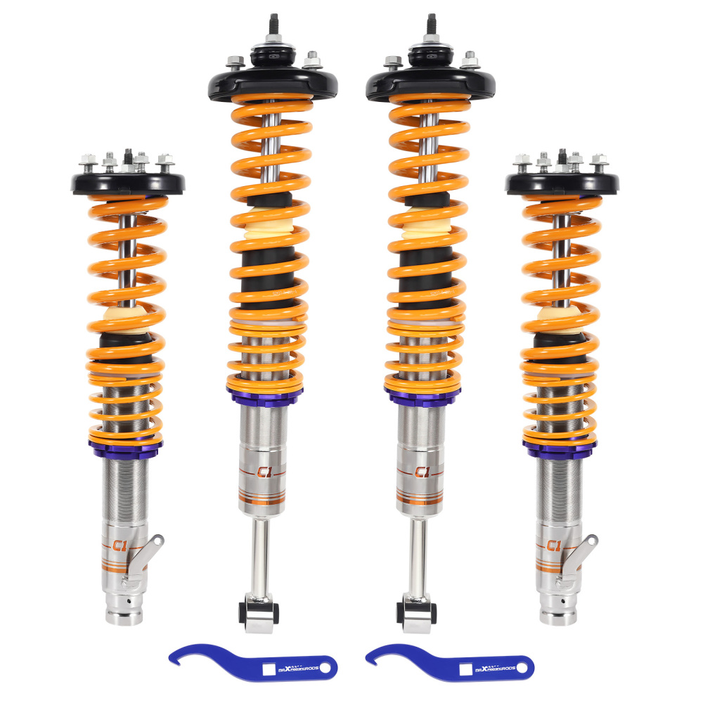 C1 Coilovers compatible for Honda Accord CL CM CN 2003-2007 Stainless Steel