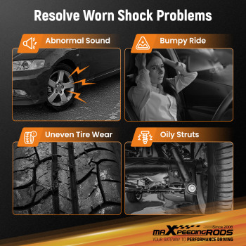 MaXpeedingrods Comfort 1 Coilovers Lowering Shock compatible for Honda Acura 04-08 Accord 03-07