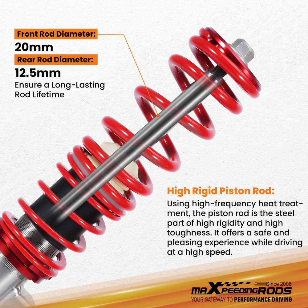 Coilovers compatible for BMW 3 Series E46 Coupe & Saloon 2WD 1998-2006 320 325 328 330 323