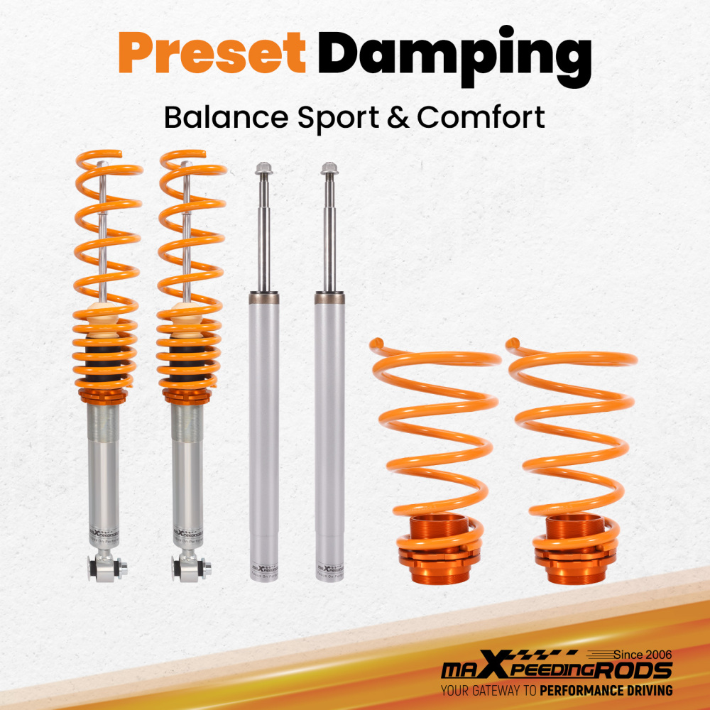 Compatibile per BMW Serie 5 E34 Saloon 520i 524 Ammortizzatore Absorber Struts Coilovers Kit Lowering Kit