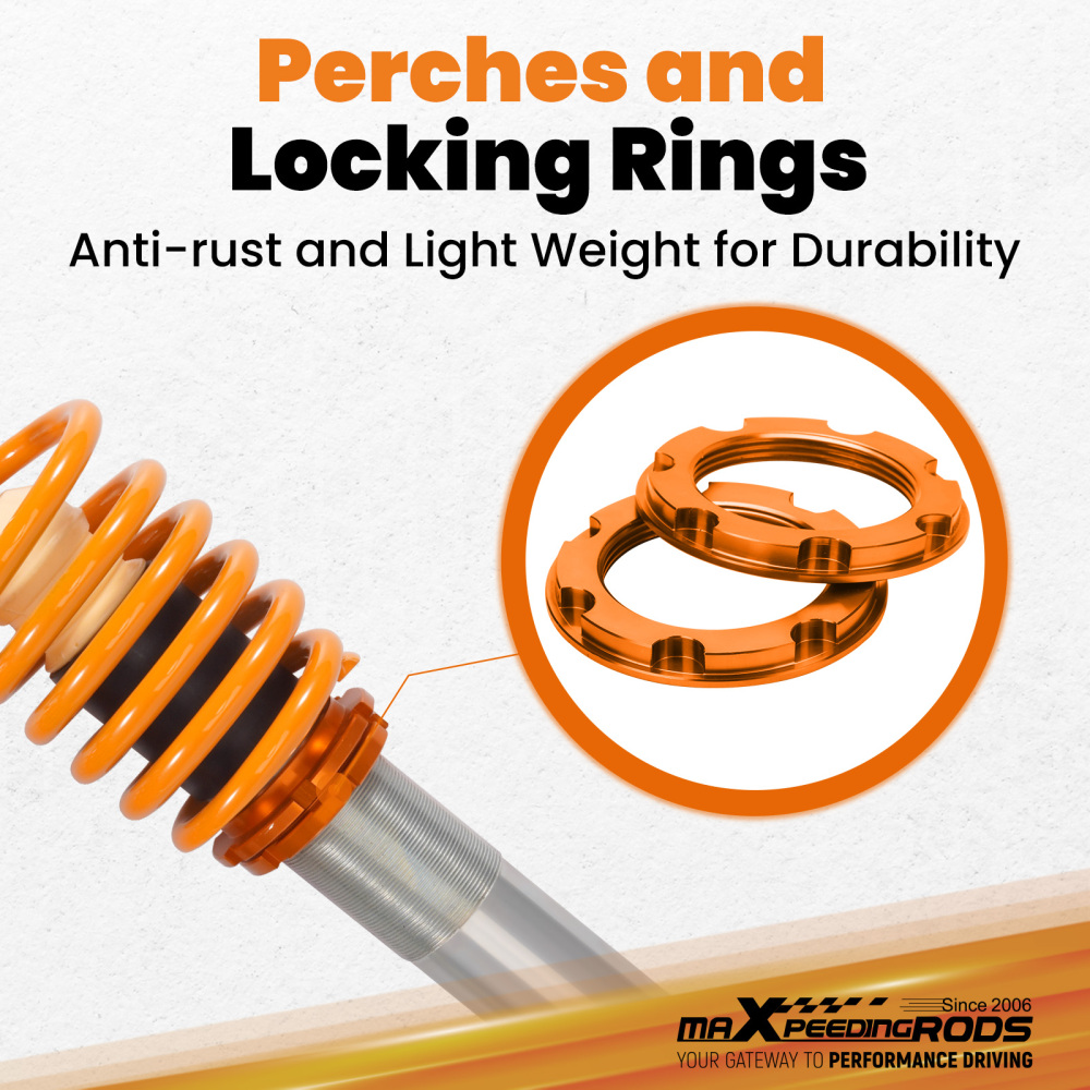 Compatibile per BMW Serie 5 E34 Saloon 520i 524 Ammortizzatore Absorber Struts Coilovers Kit Lowering Kit