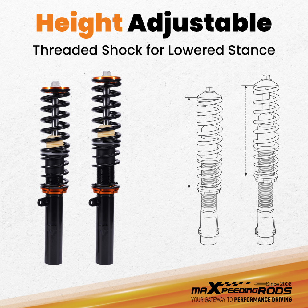 Coilovers Suspension Kit compatible for BMW 1 Series E82 Coupe E88 Convertible 2007-2013