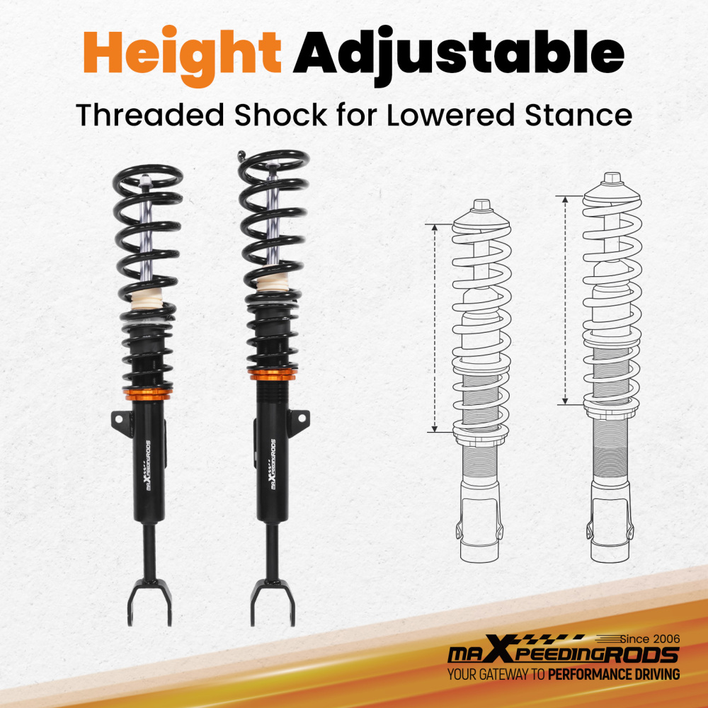 Coilover Suspension Kit compatible for BMW 6 Series F06 Petrol Coupe 640d, 640i, 650i