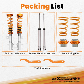 Coilover Suspension Lowering Kit compatible for Fiat Grande Punto 199 Punto EVO compatible for Abarth 05-