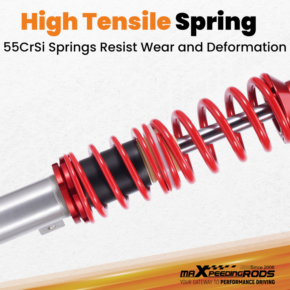 Front Coilovers compatible for Fiat 500 Hatchback Cabriolet inc compatible for Abarth 2007-2021