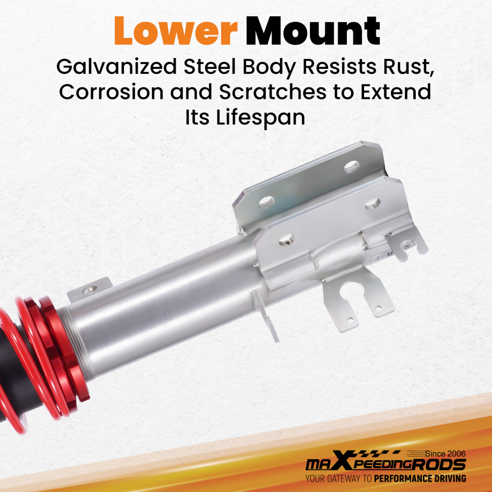 Front Coilovers compatible for Fiat 500 Hatchback Cabriolet inc compatible for Abarth 2007-2021