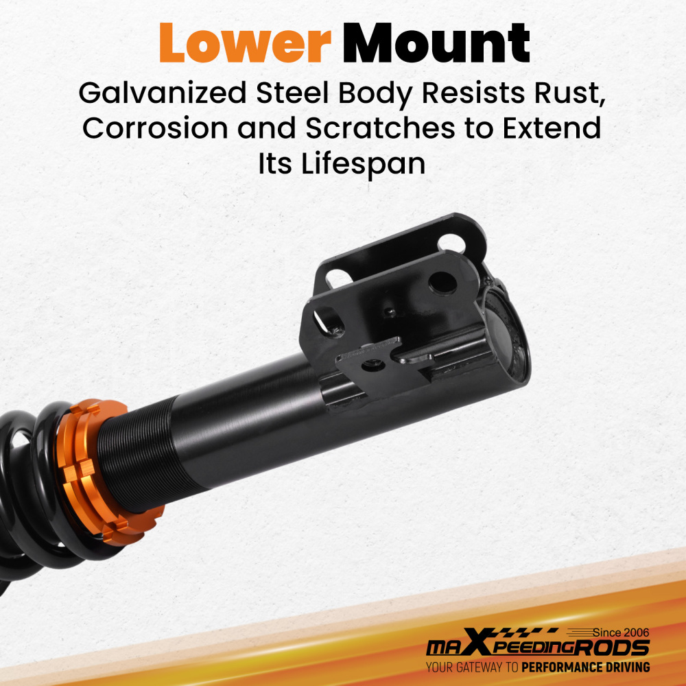 Coilovers Shock Springs compatible for Ford Fiesta MK7 (Fiesta VI) JA8 2008-2019 1.0-1.6