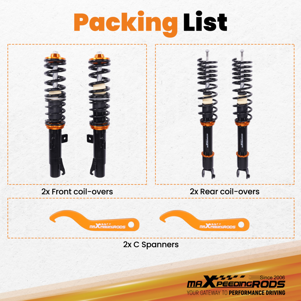 Coilover compatible for Mazda 121 III 1995-2002 JASM,JBSM Suspension Lowering Kit