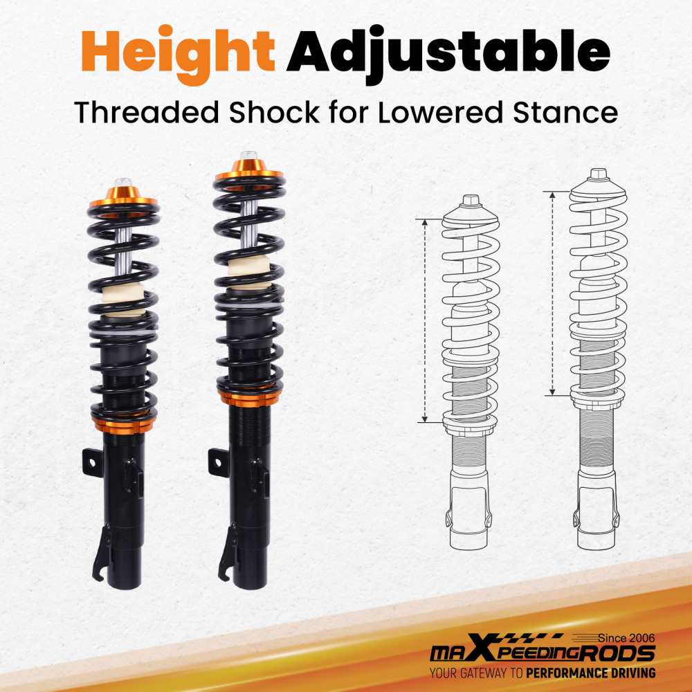 Coilover compatible for Mazda 121 III 1995-2002 JASM,JBSM Suspension Lowering Kit