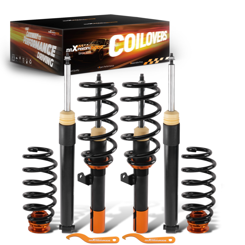 Coilovers Kit compatible for VW Golf Mk7 5G BA5 1.0 1.2 1.4 TSI Sportsvan compatible for Audi A3 8V S3