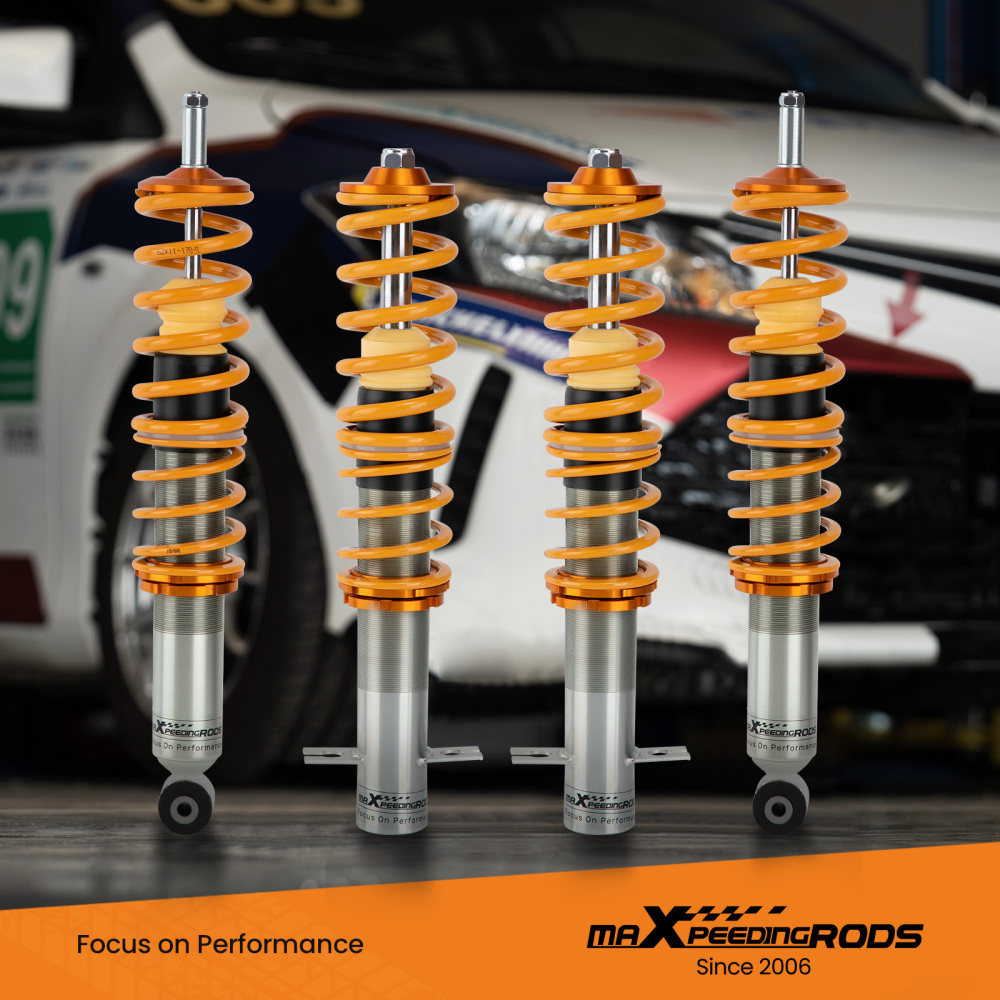 Compatible for VW Volkswagen Golf MK1 Adjustable Height Shock Absorber Full Coilover Suspension lowering kit