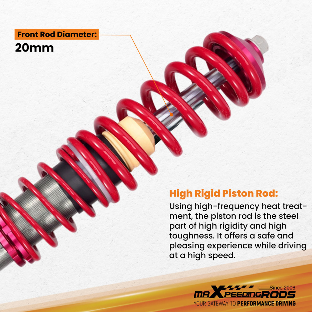 Front Coilovers compatible for Volkswagen Golf MKII MkIII compatible for VW Golf MK2 MK3 1985-2000