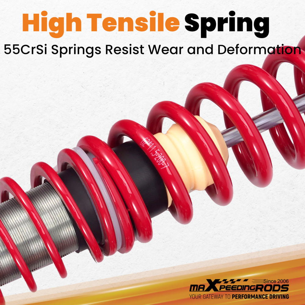Front Coilovers compatible for Volkswagen Golf MKII MkIII compatible for VW Golf MK2 MK3 1985-2000