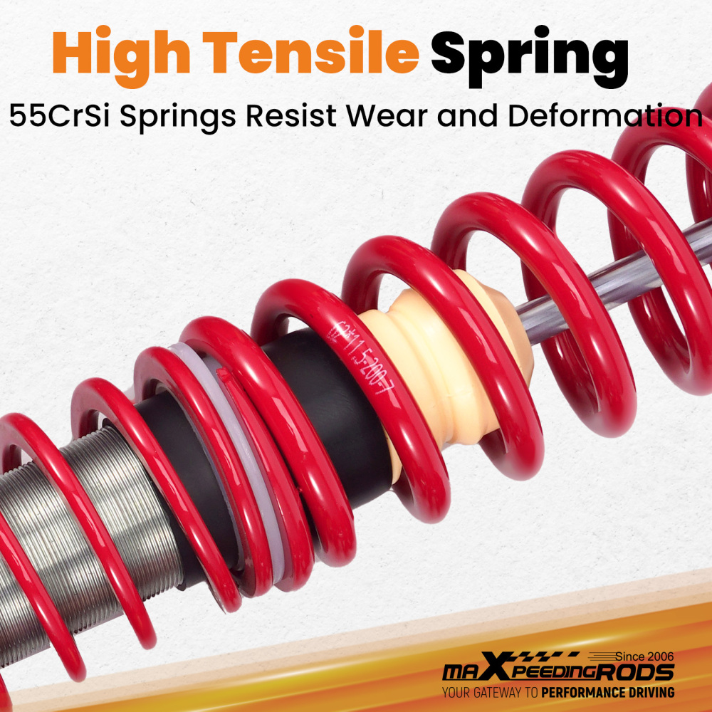 Compatible for Volkswagen VW Golf MK2 MK3 16V JETTA Suspension Steet 1984-2002 Coilovers Lowering Kit