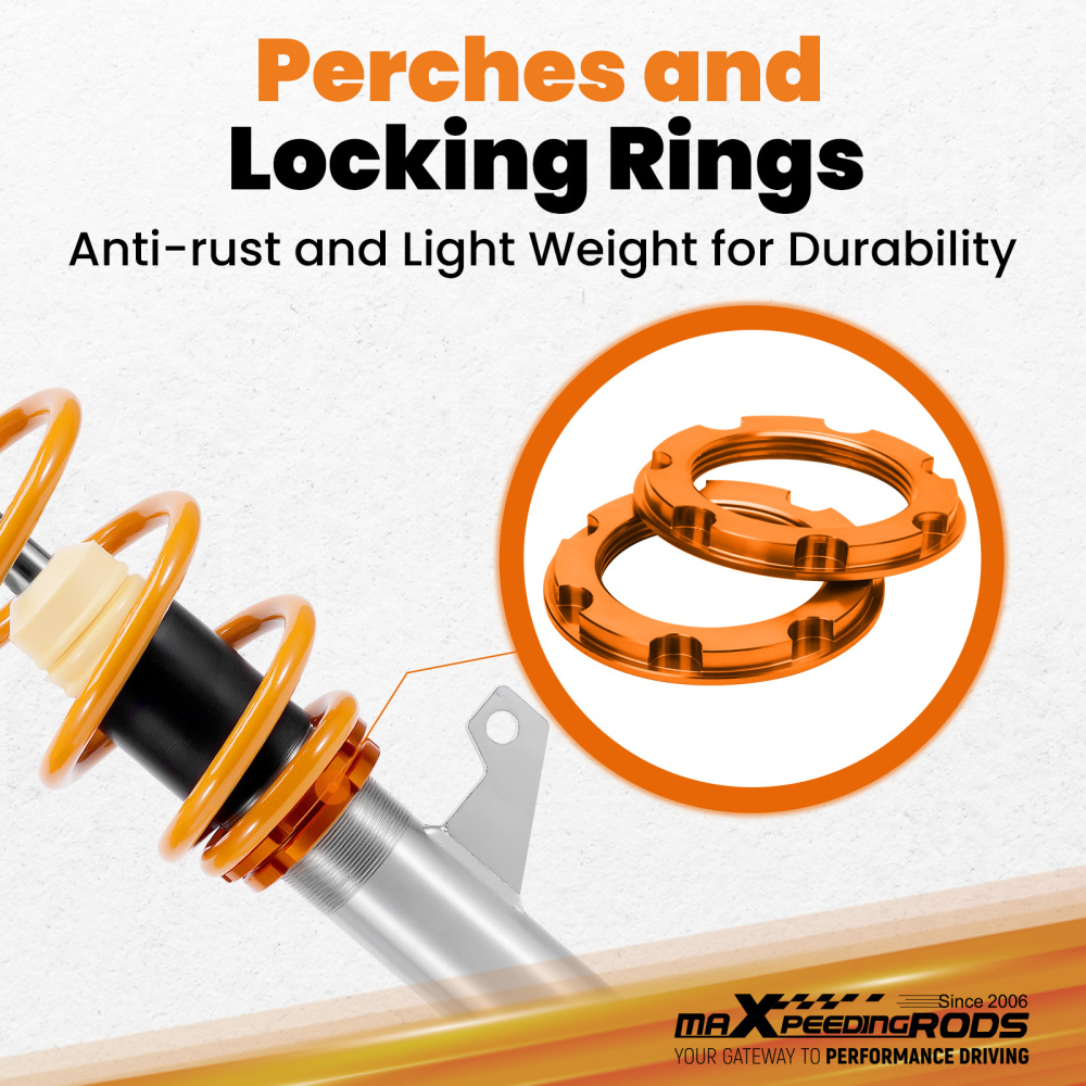 Kit Suspension Combine Filete compatible pour VW Golf 5 1K de 2003 a 2008 compatible pour Audi A3 8P