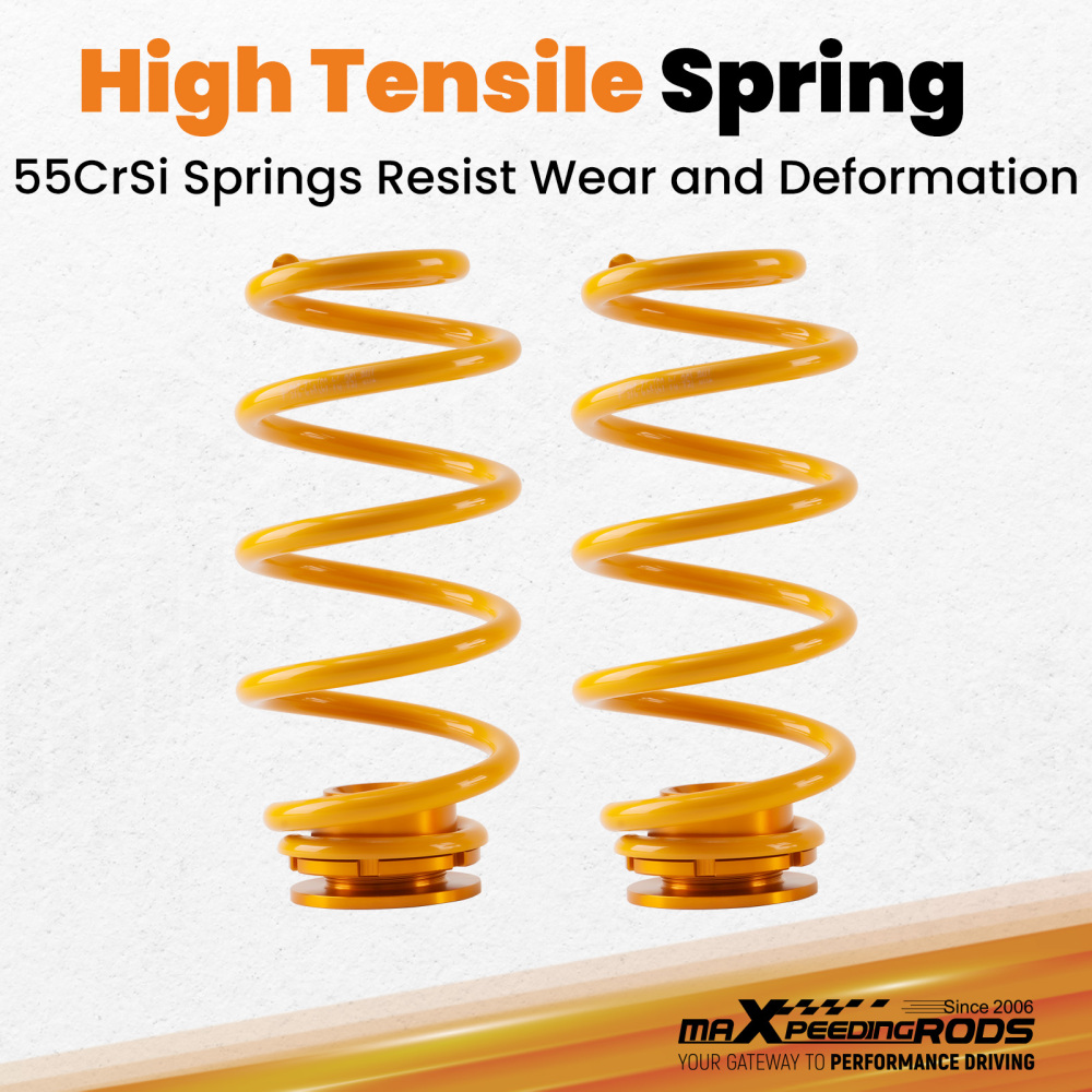 Compatible for VW MK5 MK6compatible compatible for Golf/GTI/R32 Beetle 2006-2014 Coil Spring Strut Coilovers Full Kit Lowering Kit