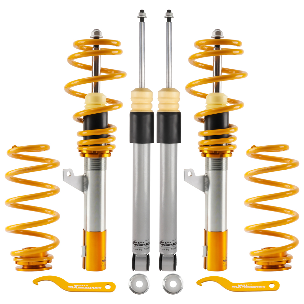Compatible for VW MK5 MK6compatible compatible for Golf/GTI/R32 Beetle 2006-2014 Coil Spring Strut Coilovers Full Kit Lowering Kit