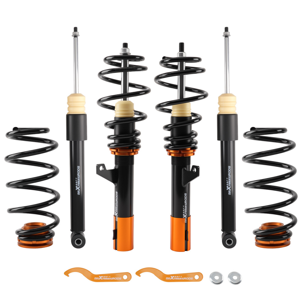4Pcs Coilover Struts Shocks compatible for VW MK5 MK6 compatible for GOLF JETTA 2006-2014 Suspension Kit
