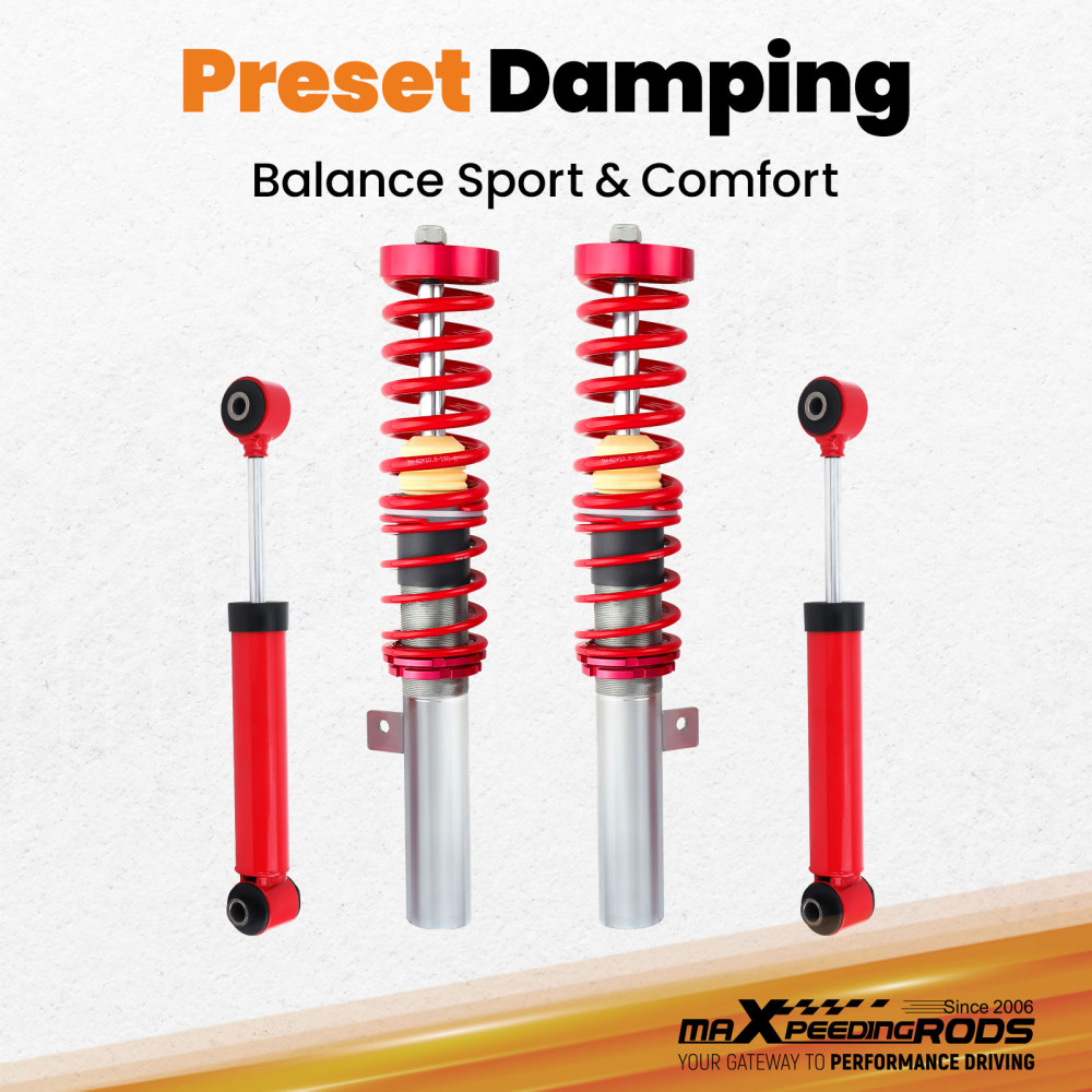 Amortisseurs Combinés Filetés compatible pour Peugeot 206 1998-2012 1.1 1.4 2.0 16V