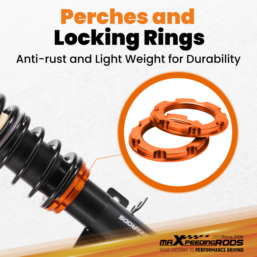 maXpeedingrods Coilovers compatible for VW Polo MK5 6R/6C compatible for Audi A1 8X compatible for Seat MK4 6J