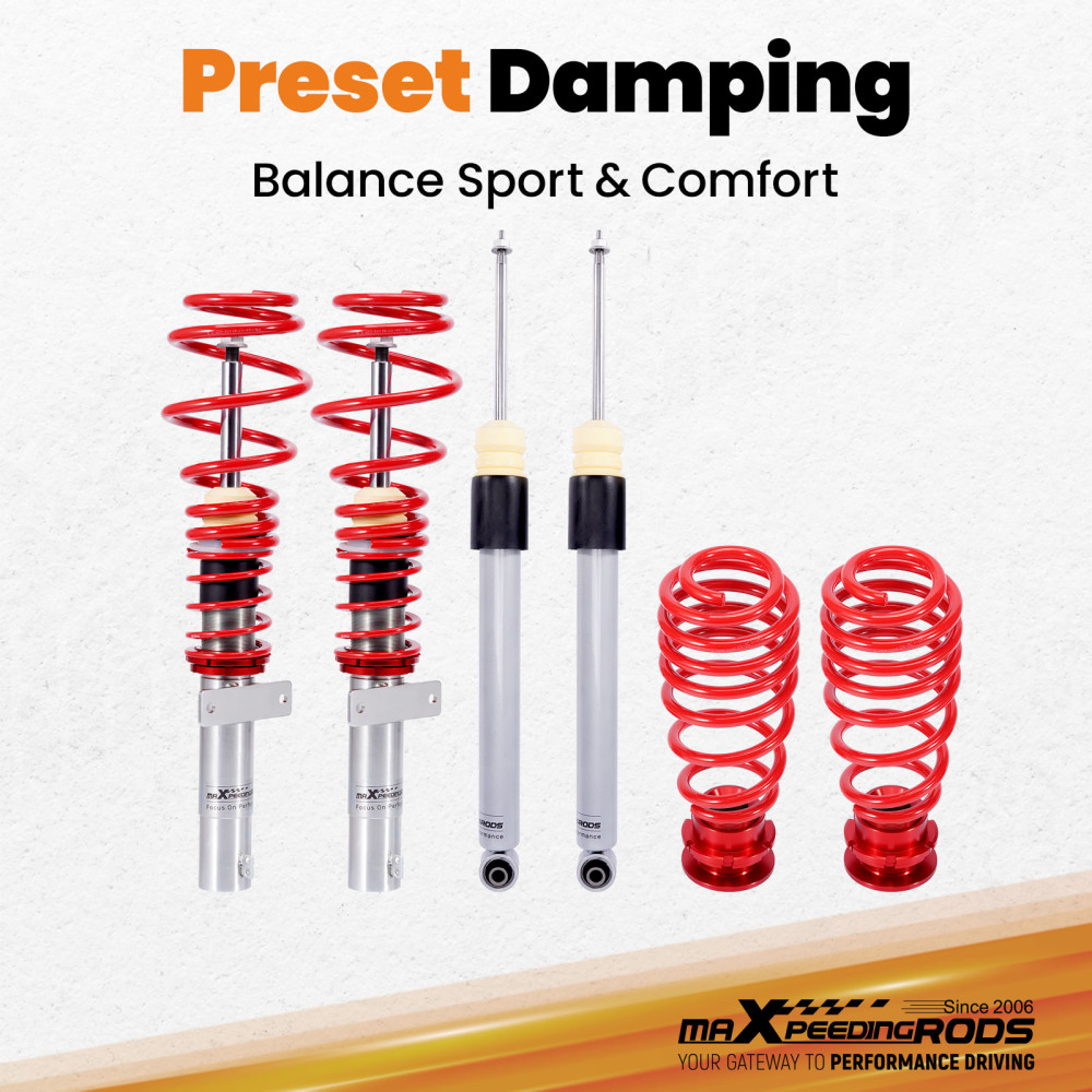 Street Coilovers Kit compatible for Seat Ibiza Mk5 KJ 1.0 1.5 TSi 1.6TDi 2017-
