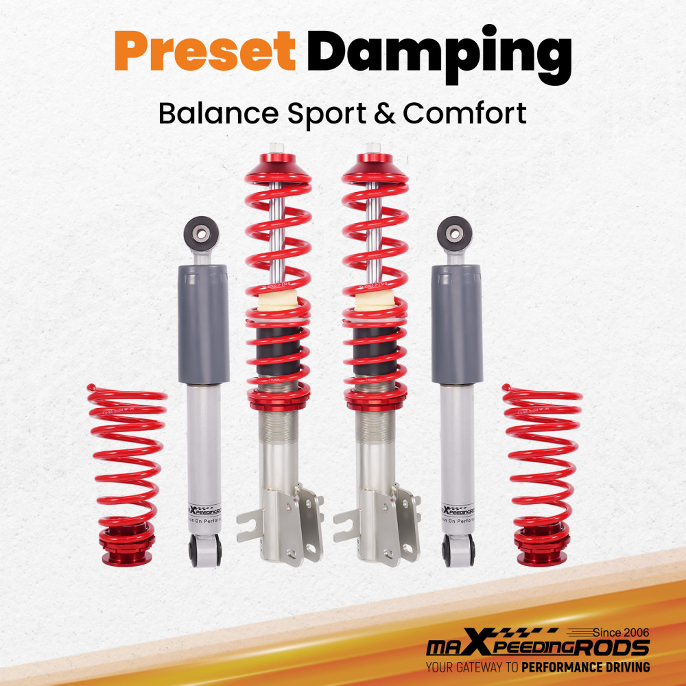 Coilovers Front Rear compatible for Fiat Punto MK2 188 1999-2012 1.2 1.3 1.4 1.6 1.8 1.9