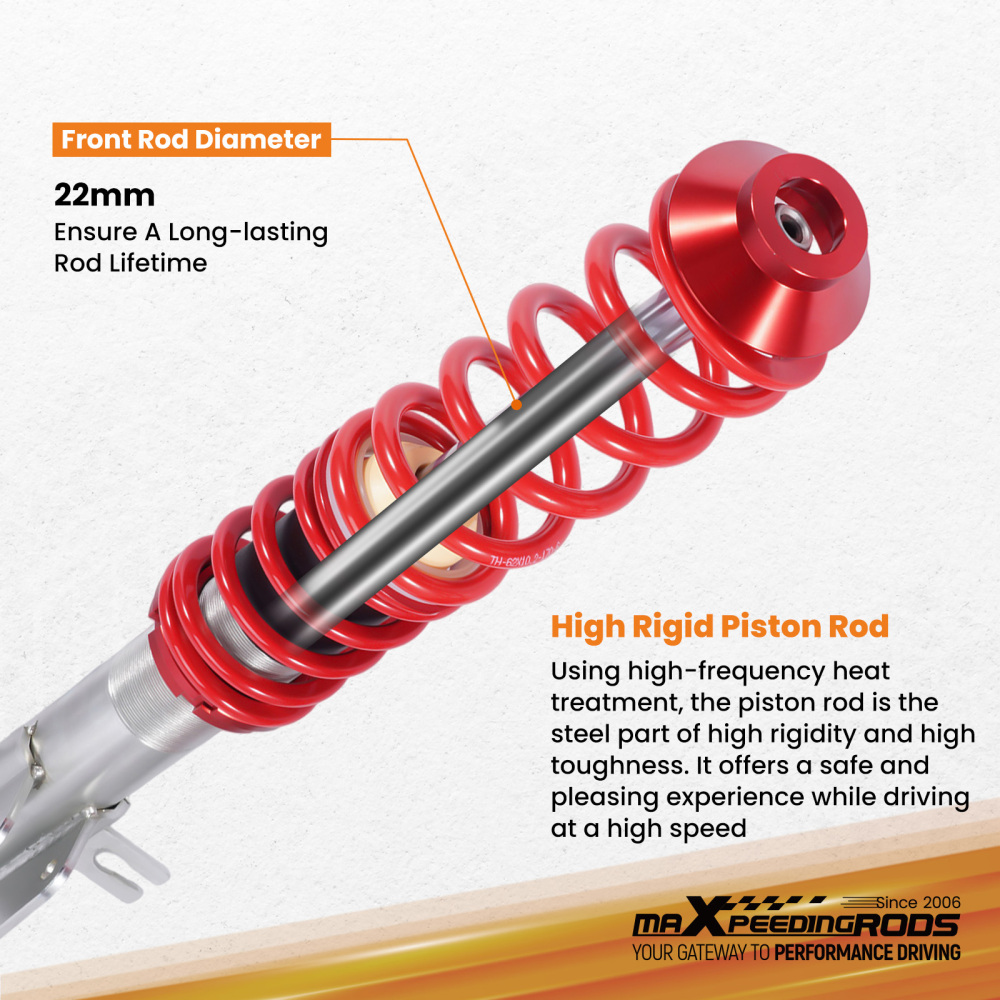 Coilovers Suspension Kit compatible for Fiat Punto 188 1999-2012 1.9 JTD 1.3