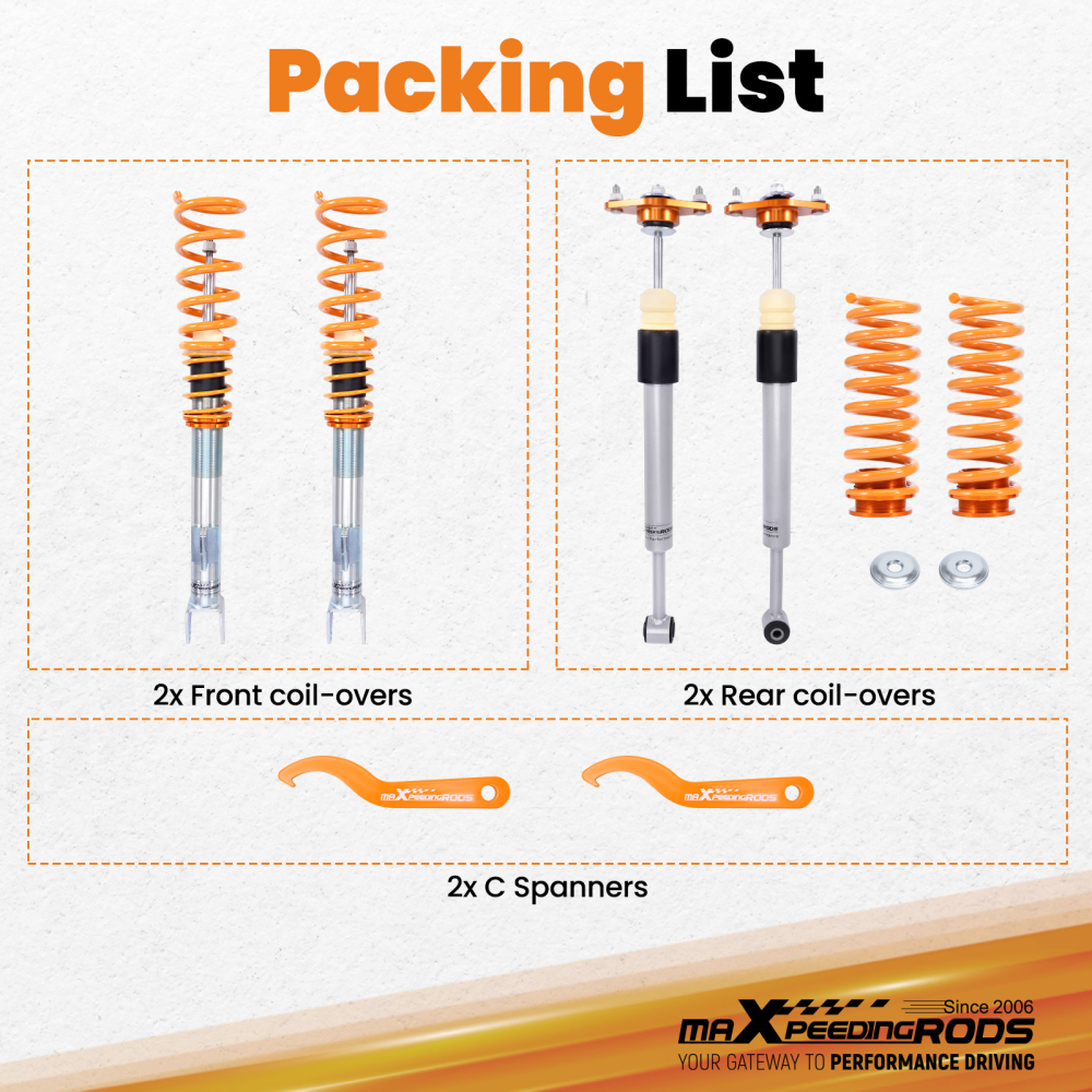 Coilovers Suspension Kit compatible for Chrysler 300C compatible for Dodge Magnum 5.7L 6.1L SRT8 Wagon