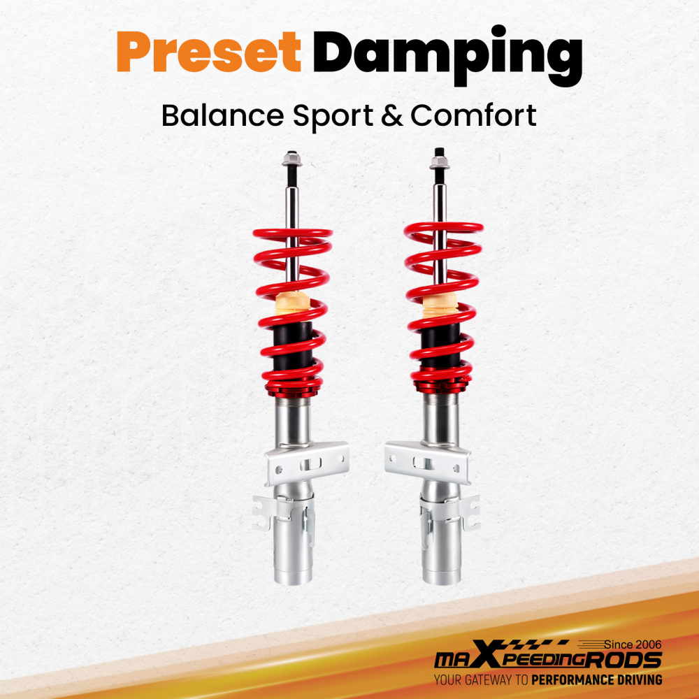 Coilover Front Suspension Kit compatible for VW Transporter T5 T6 T26 T28 T30 2003-