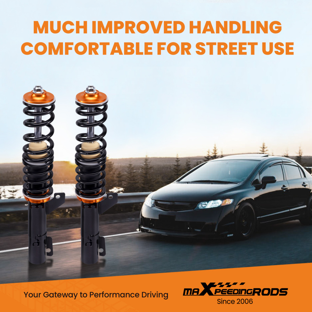 assetto Coilover filettato compatibile per Audi TT 8N Coupe 1.8T Quattro / 3.2 Quattro 98-06