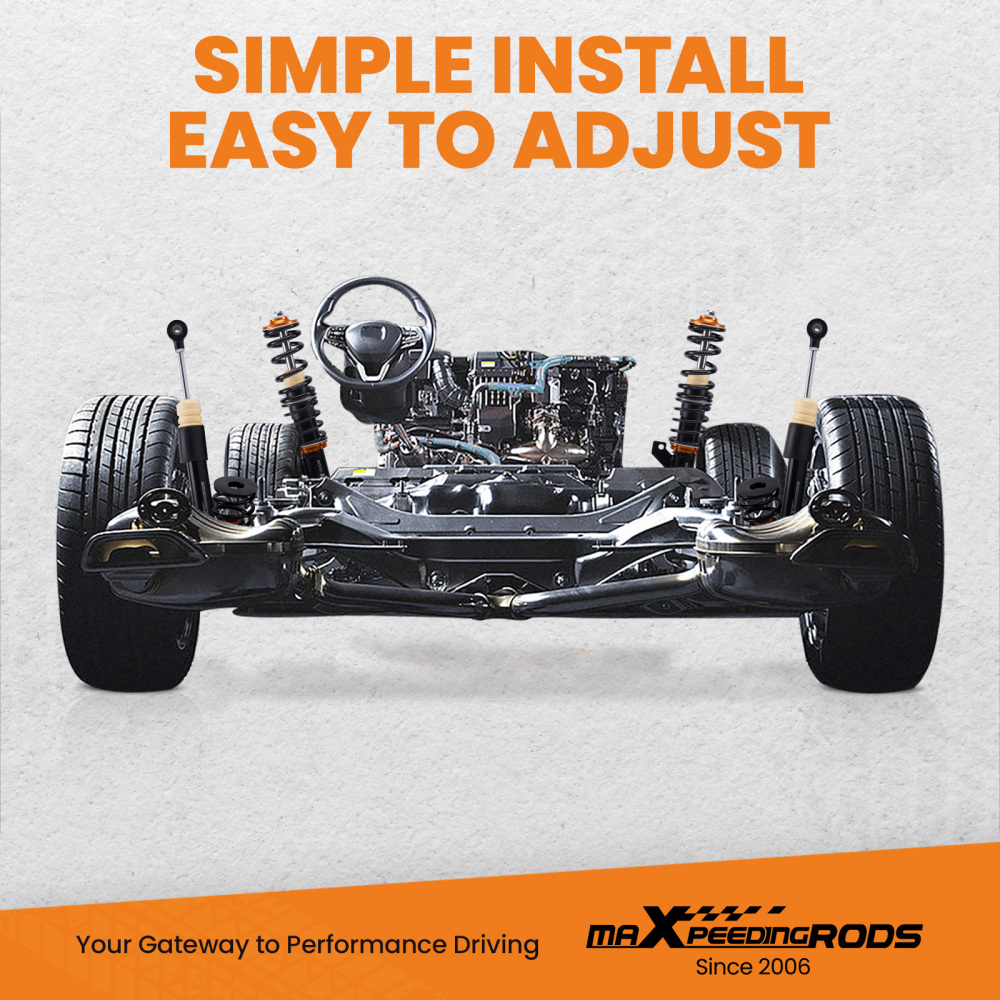 assetto Coilover filettato compatibile per Audi TT 8N Coupe 1.8T Quattro / 3.2 Quattro 98-06