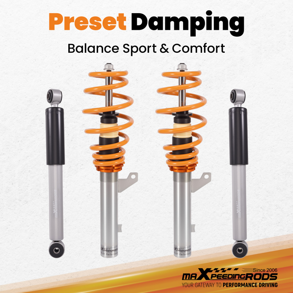 Street Coilovers compatible for VW Caddy Van Mk3 Mk42003-2020 2K 1.2 1.4 1.6 TDi Springs