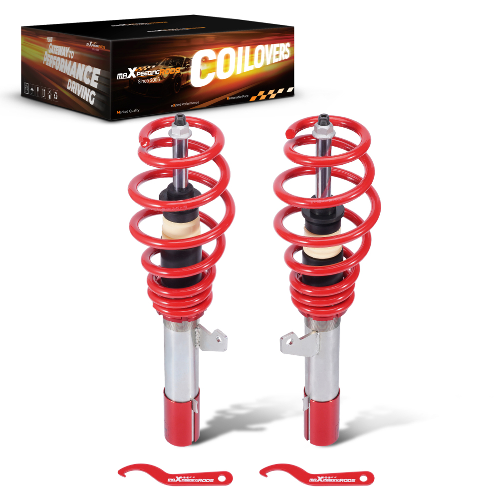 Coilovers Front Kit compatible for VW Caddy Van Mk3 Mk4 2WD 2004-2020 2K 1.9 2.0 TDi 2x