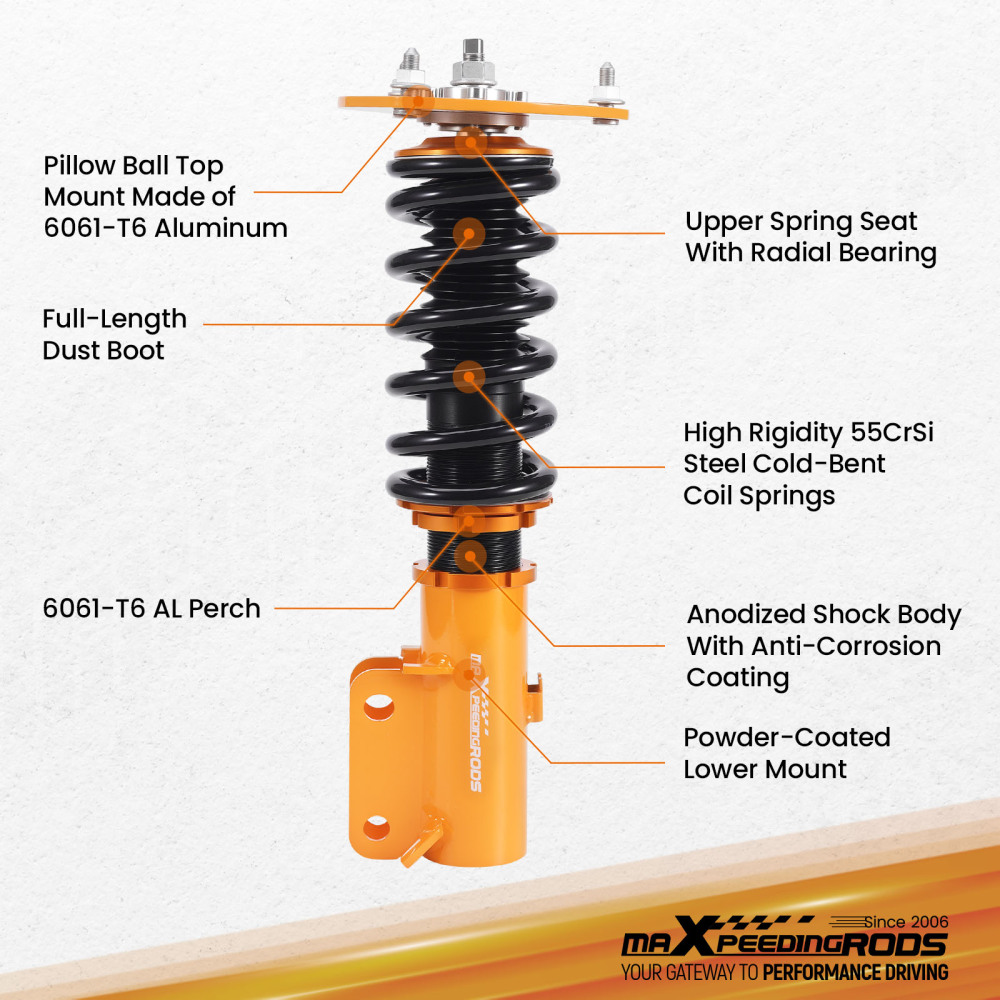 Coilover Suspension Kits compatible for Mitsubishi 3000GT AWD 1991-1999 3.0L Stealth1991-96