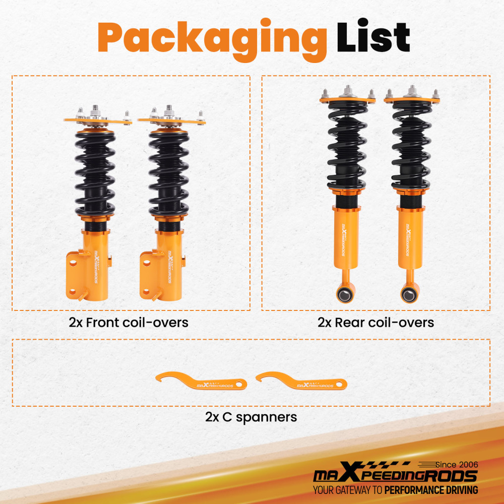 Coilover Suspension Kits compatible for Mitsubishi 3000GT AWD 1991-1999 3.0L Stealth1991-96