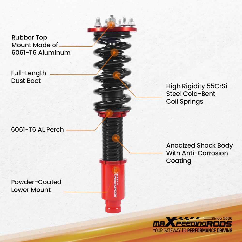Suspension New Coilover Kit Street compatible for Honda Accord Accord Euro 08~12 Coilovers