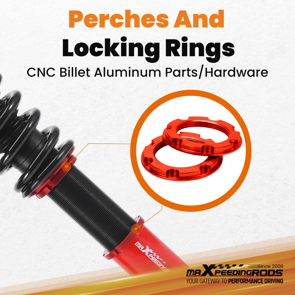 Suspensión roscada Amortiguadores compatible para Honda Accord Tourer Wagon CW1/CW2/CW3