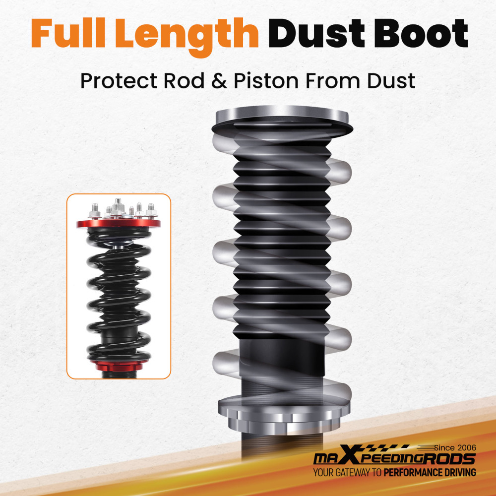 Suspensión roscada Amortiguadores compatible para Honda Accord Tourer Wagon CW1/CW2/CW3