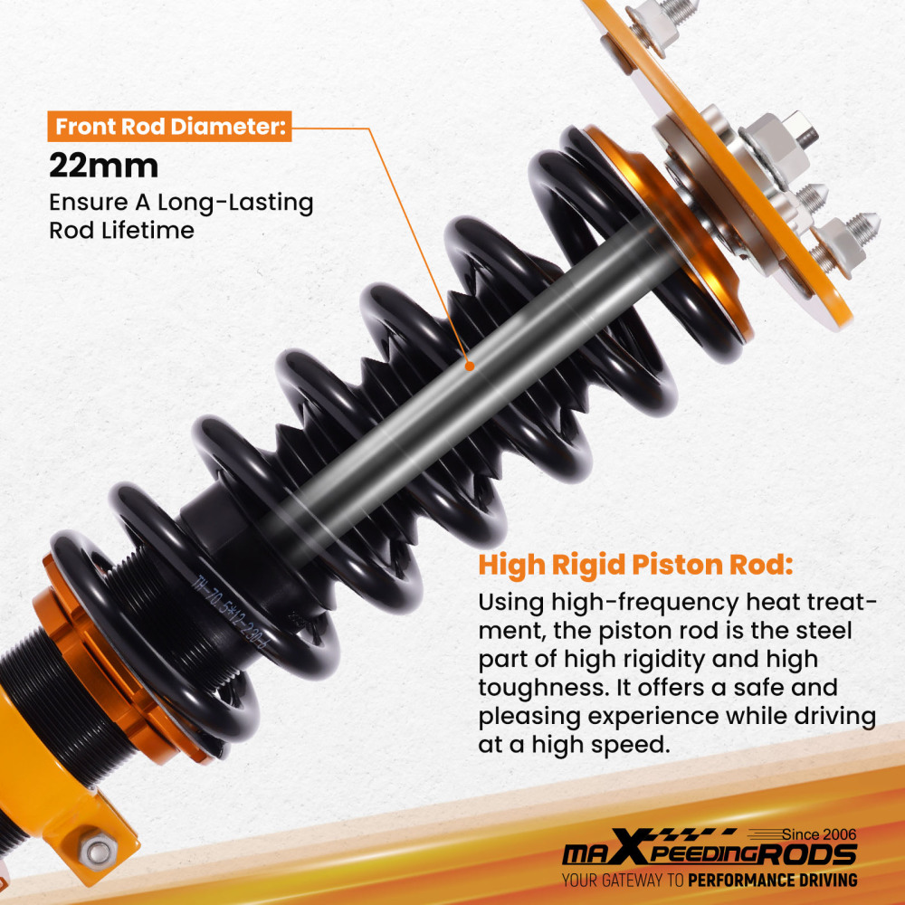 MaXpeedingrods Coilover Suspension Lowering Kit compatible for MAZDA 6 Mazda6 2014-2019