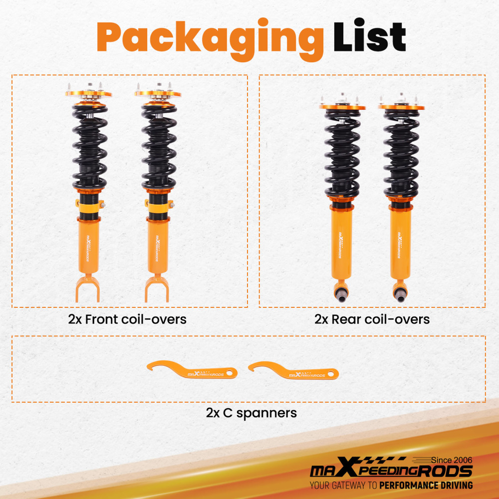 Coilovers Amortiguador suspensión Compatible con compatible para BMW 5 (F10) sedán (01/2009-10/2016)