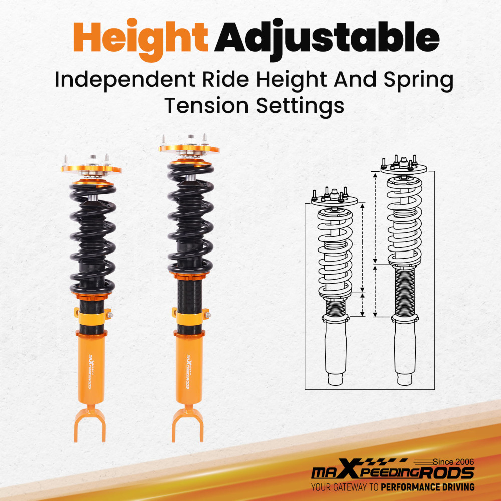 MaXpeedingrods Suspension Coilover compatible for BMW F10 528i 535i 550i RWD 09-16