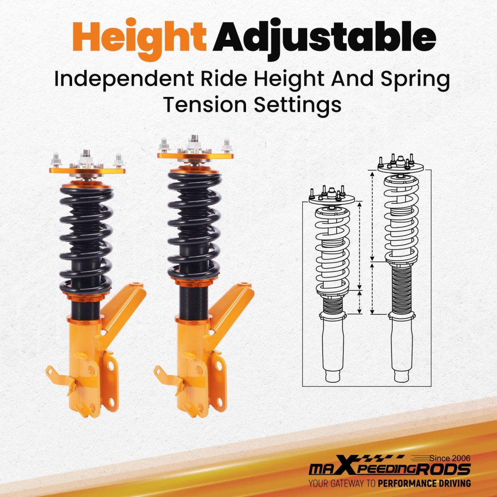 Full Coilover Suspension Damper compatible for Honda CIVIC EM2 Coupe 2001-2005 Shocks