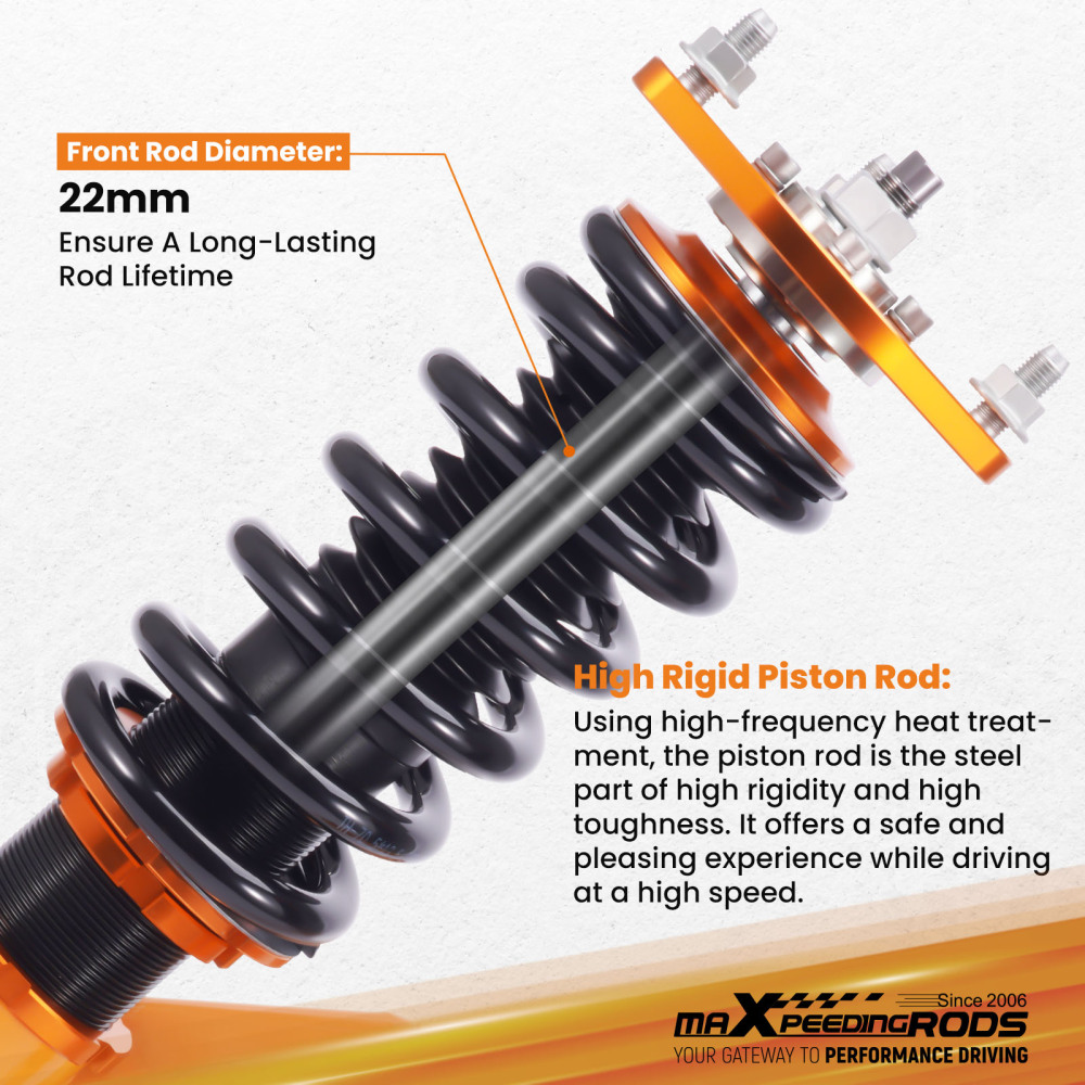 Coilover Suspension Kit compatible for Honda Civic VII MK7 EM2 2001-2005 DX/EX/GX/HX/LX/Si