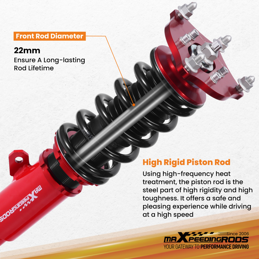 Coilovers Lowering Kit compatible for Honda Civic Coupe/ Sedan 16-21 FC (50mm)