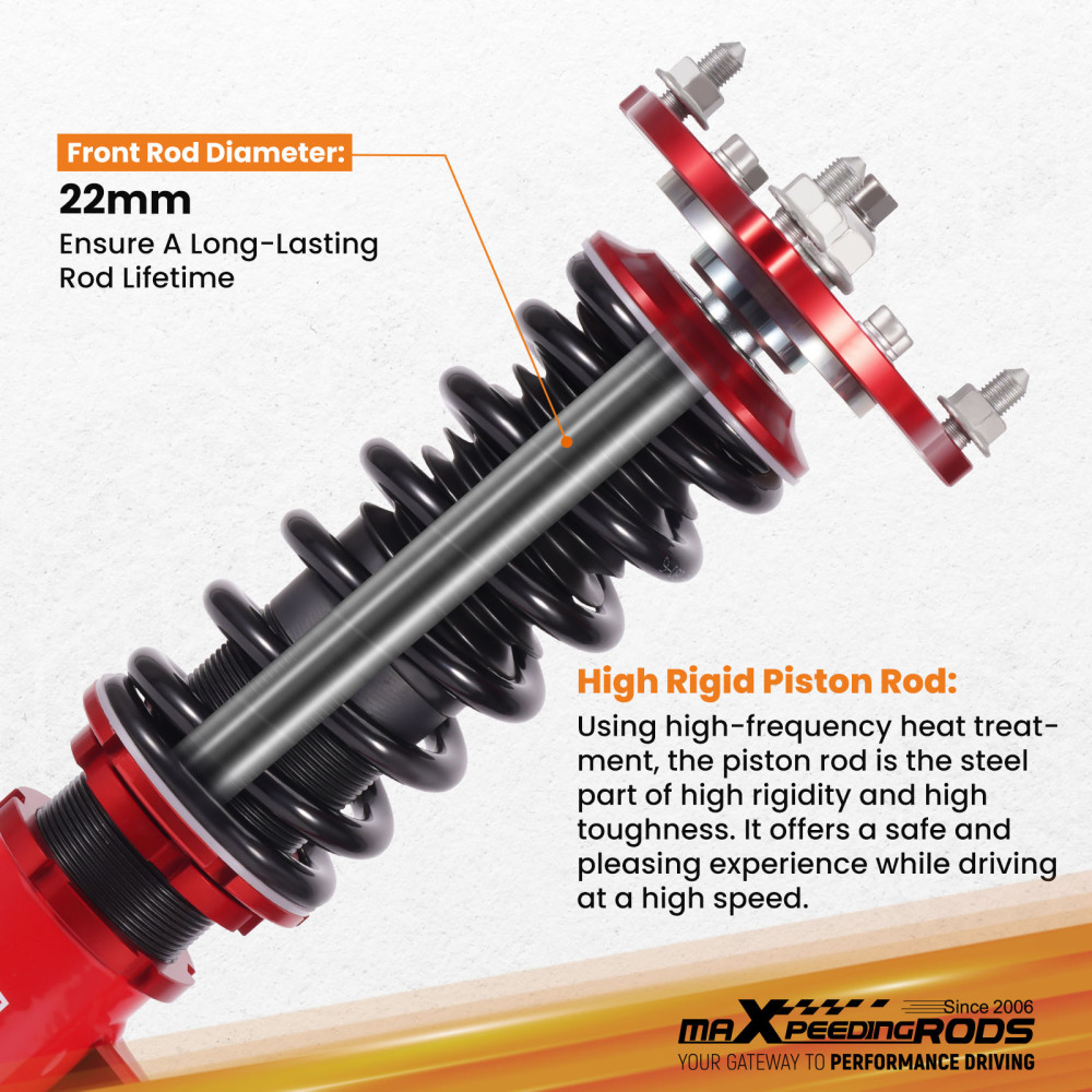 Coilover Suspension Lowering Kit compatible for Honda Civic Si 2dr 4dr 17-21