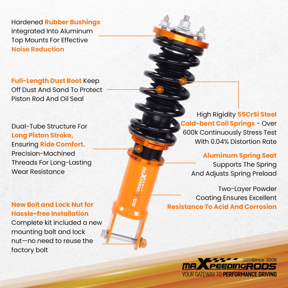 Coilover Suspension Kit compatible for Honda Civic EK 1996-2000 EJ EG EH EE EF EC 1988-1991