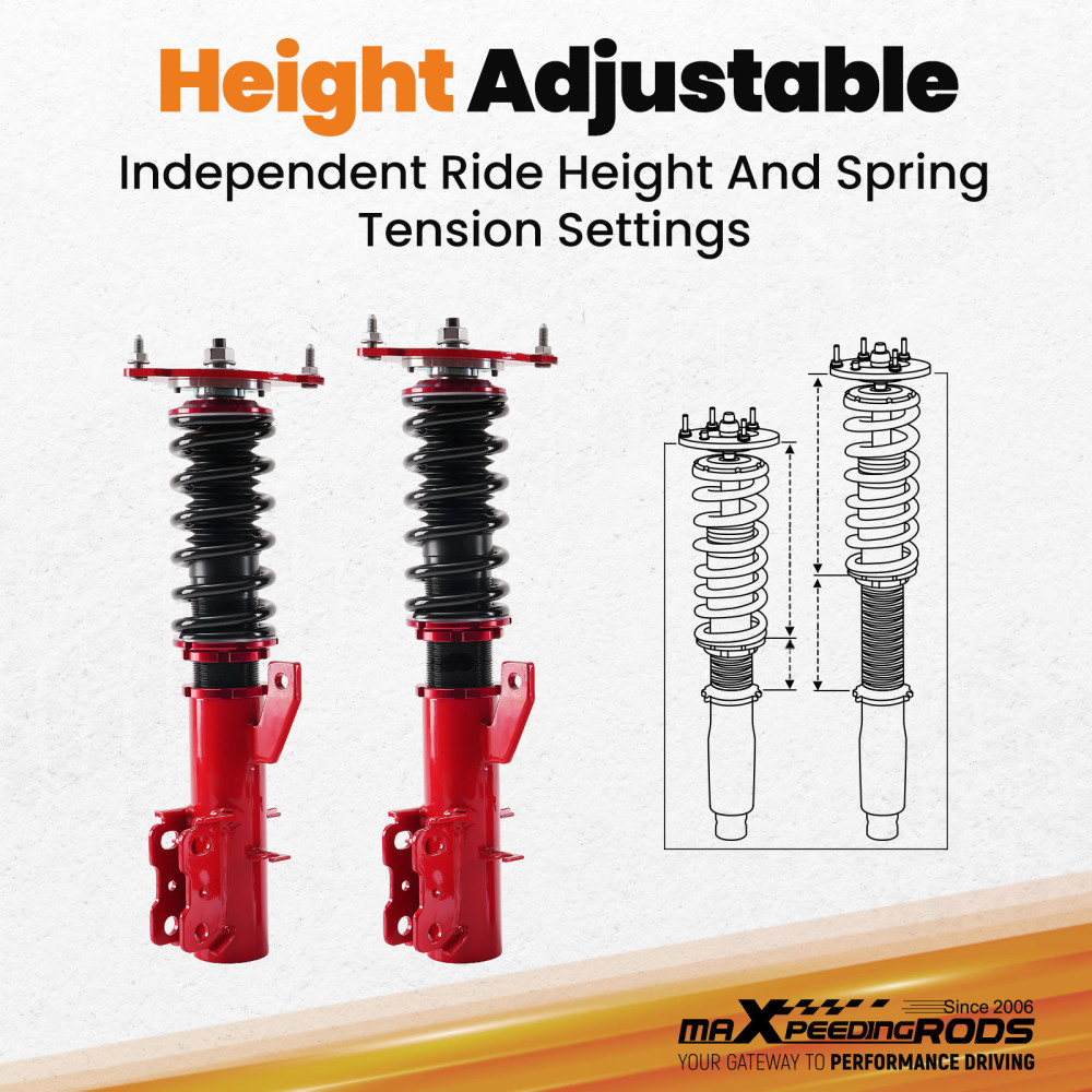 Coilovers Coil Springs Suspension Struts Shocks For 2009-2014 compatible for Nissan Cube Z12