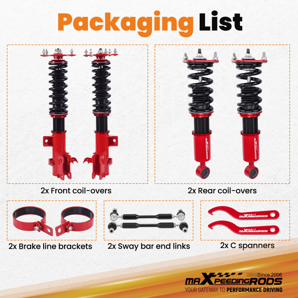 Coilovers Suspension Lowering Kit Struts compatible for HONDA CR-V compatible for FWD 2012-2016