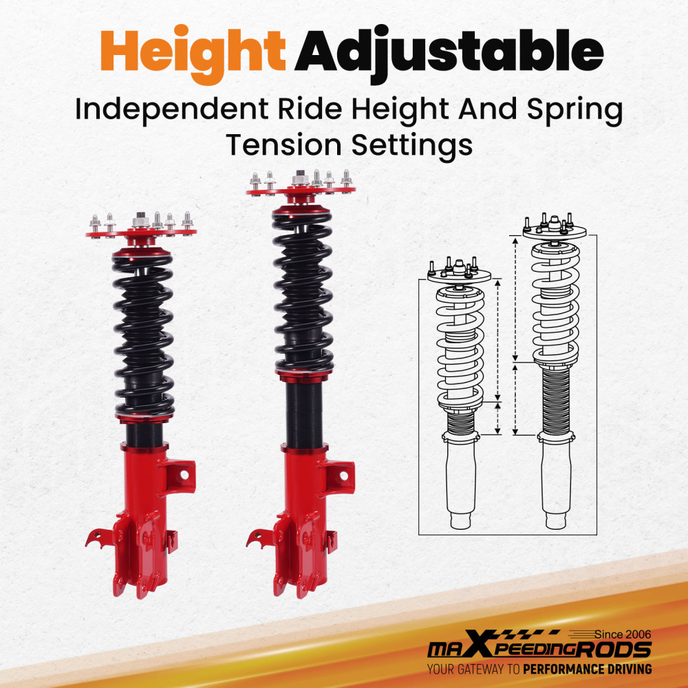 Coilovers Suspension Lowering Kit Struts compatible for HONDA CR-V compatible for FWD 2012-2016