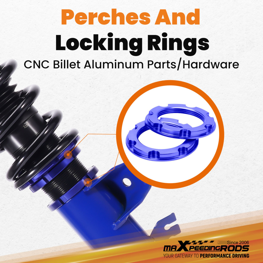 Coilover Shock Absorber Struts Height Adjustable Kit 1998 compatible for BMW E36 3 Series Lowering Kit